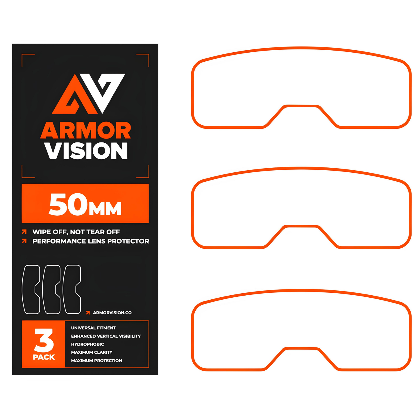 ARMOR VISION 2.0 50MM SMART FILM LENS PROTECTOR CLEAR