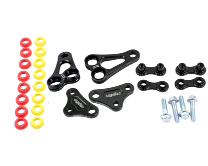 LUXON YAMAHA YZ450F 23-25 YZ450FX 24-25 RUBBER ISOLATED BLACK ENGINE MOUNTS