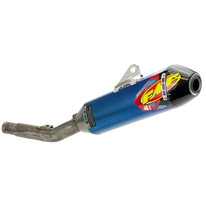 FMF KAWASAKI KX250F/KX250X 21-24 FACTORY 4.1 RCT TITANIUM ANODISED SLIP-ON WITH CARBON END CAP