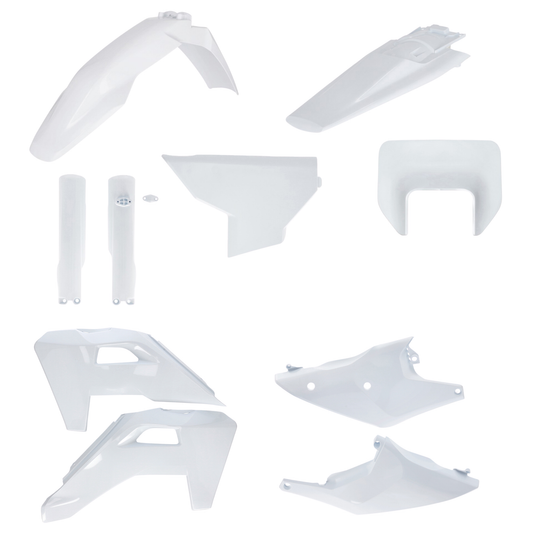 ACERBIS HUSQVARNA FE / TE 2026 WHITE FULL PLASTICS KIT