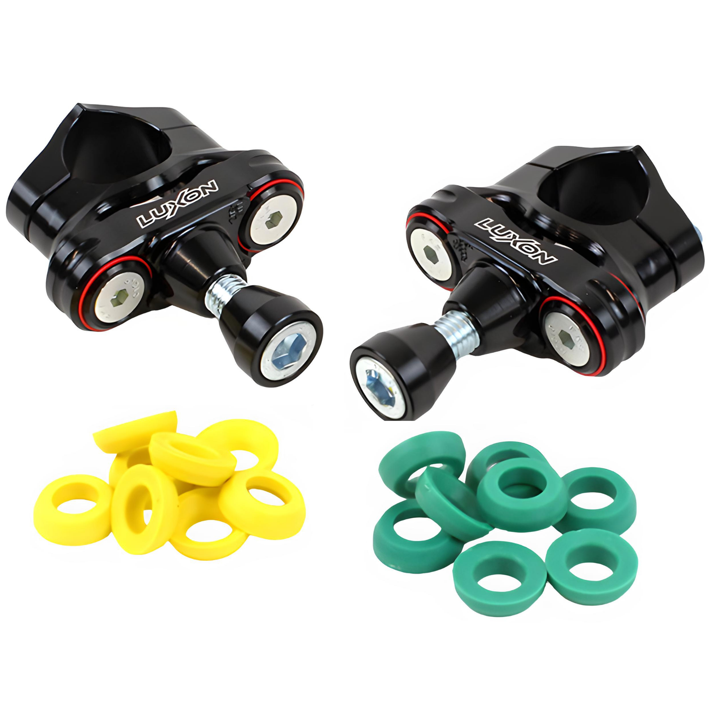 LUXON 4-POST RUBBER ISOLATED CONE INTERFACE BAR MOUNTS SUZUKI RMZ450 05-26 RMZ250 07-26