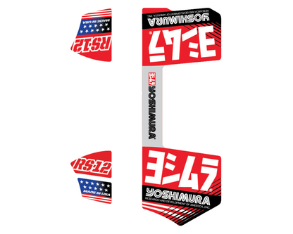 YOSHIMURA RS-12 REPLACEMENT EXHAUST DECALS