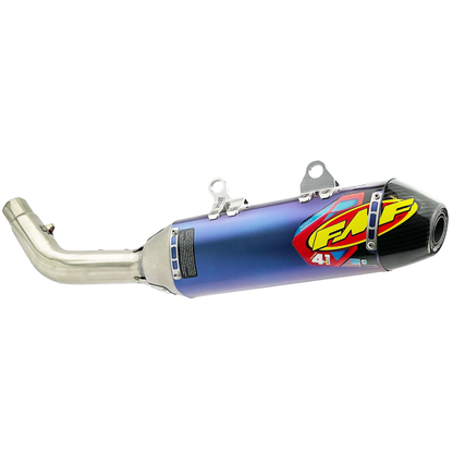 FMF KTM 250 SX-F/XC-F 19-22 / HUSQVARNA FC250 19-22 / GASGAS EX250F/MC250F 21-23 FACTORY 4.1 RCT TITANIUM ANODISED SLIP-ON WITH CARBON END CAP