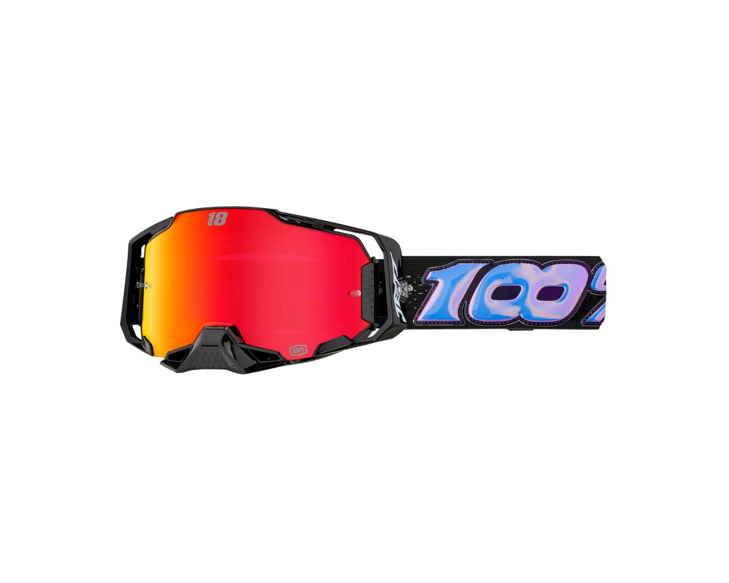 100% ARMEGA HIPER LE JETT LAWRENCE RED MIRROR GOGGLES