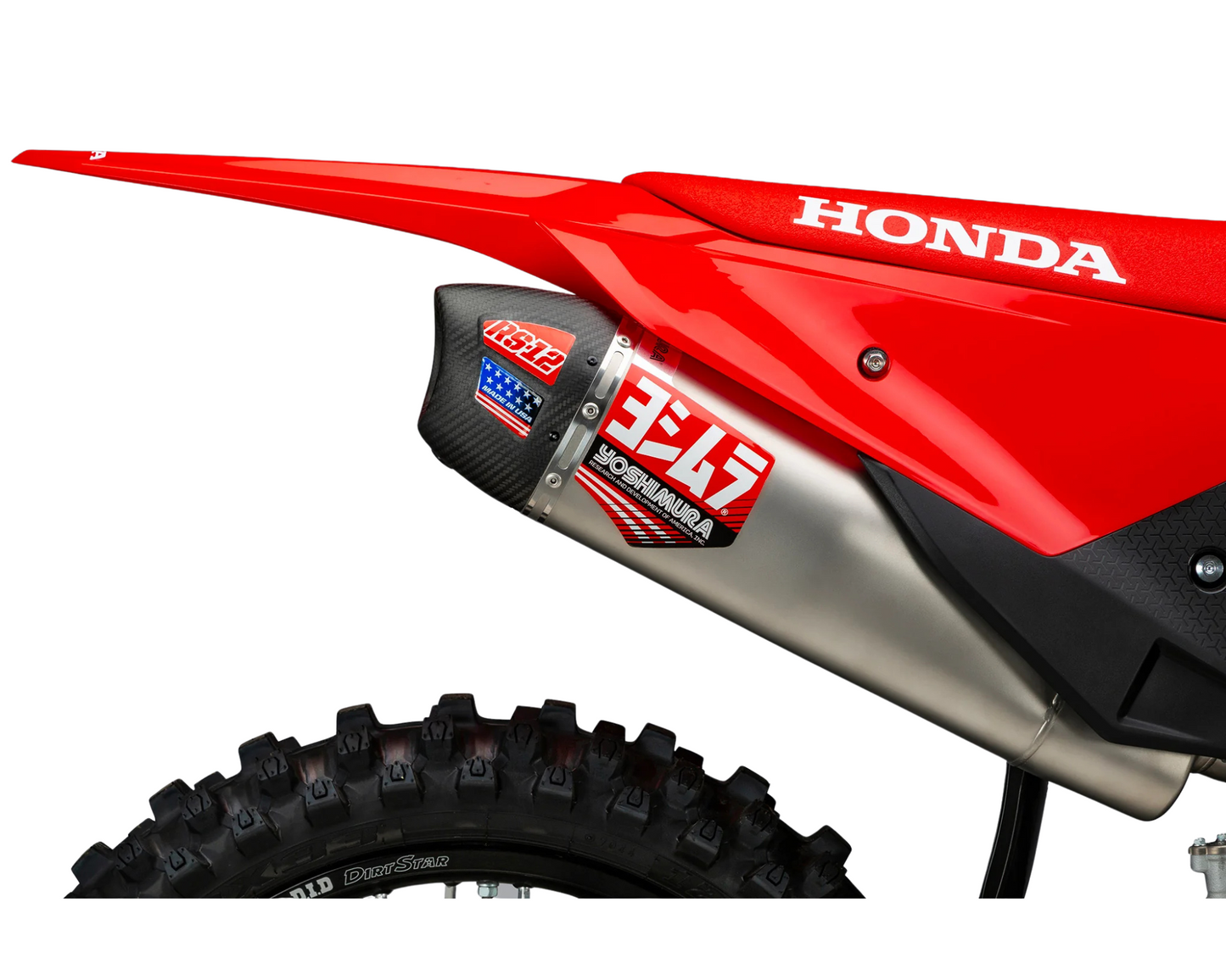 YOSHIMURA HONDA CRF450R/CRF450RX 25-26 RS-12 STAINLESS FULL SYSTEM WITH CARBON END CAP