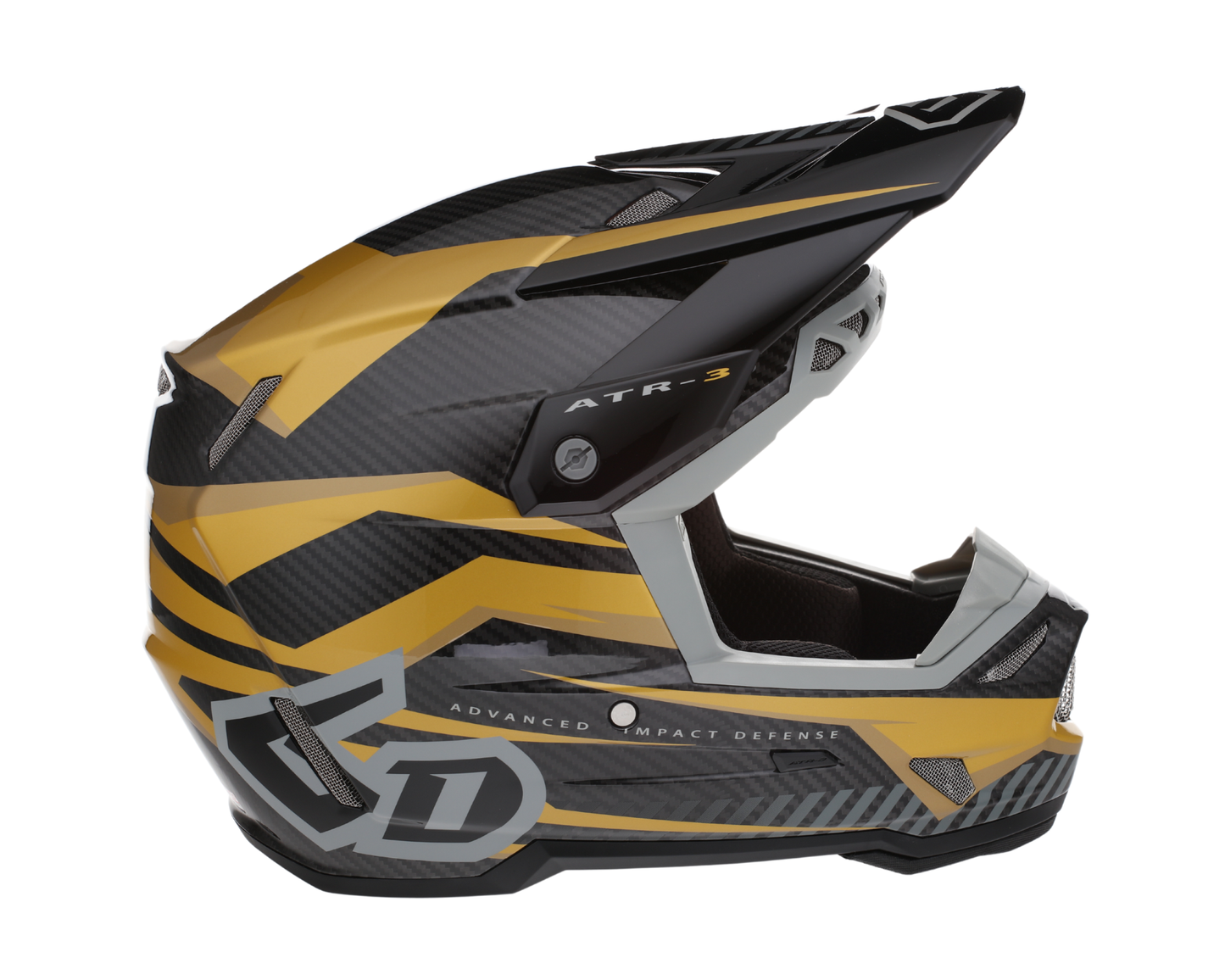 6D ATR-3 RIVAL GLOSS GOLD HELMET