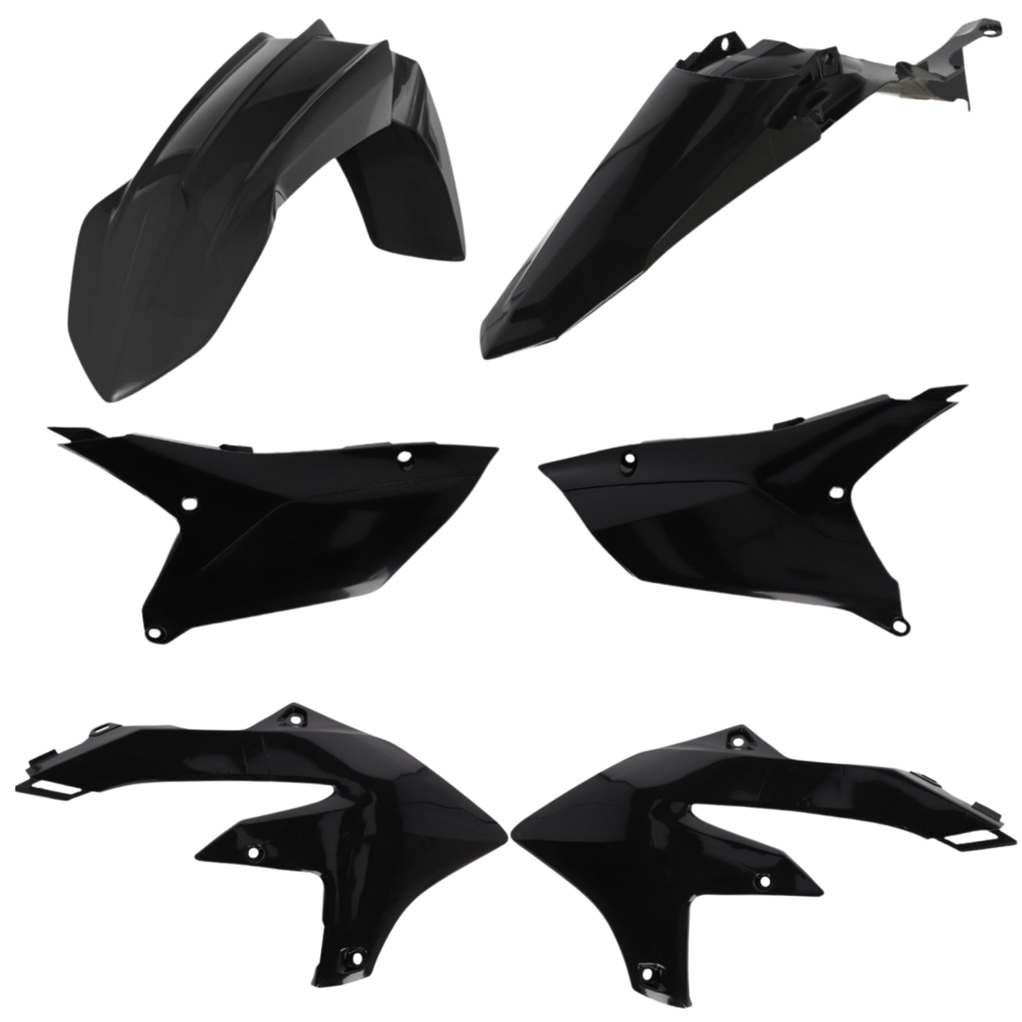 ACERBIS YAMAHA WR450F 24-26 WR250F 25-26 BLACK PLASTICS KIT