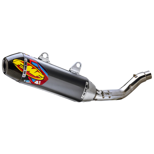 FMF HONDA CRF450R/CRF450RX 21-26 FACTORY 4.1 RCT STAINLESS STEEL SLIP-ON WITH CARBON END CAP