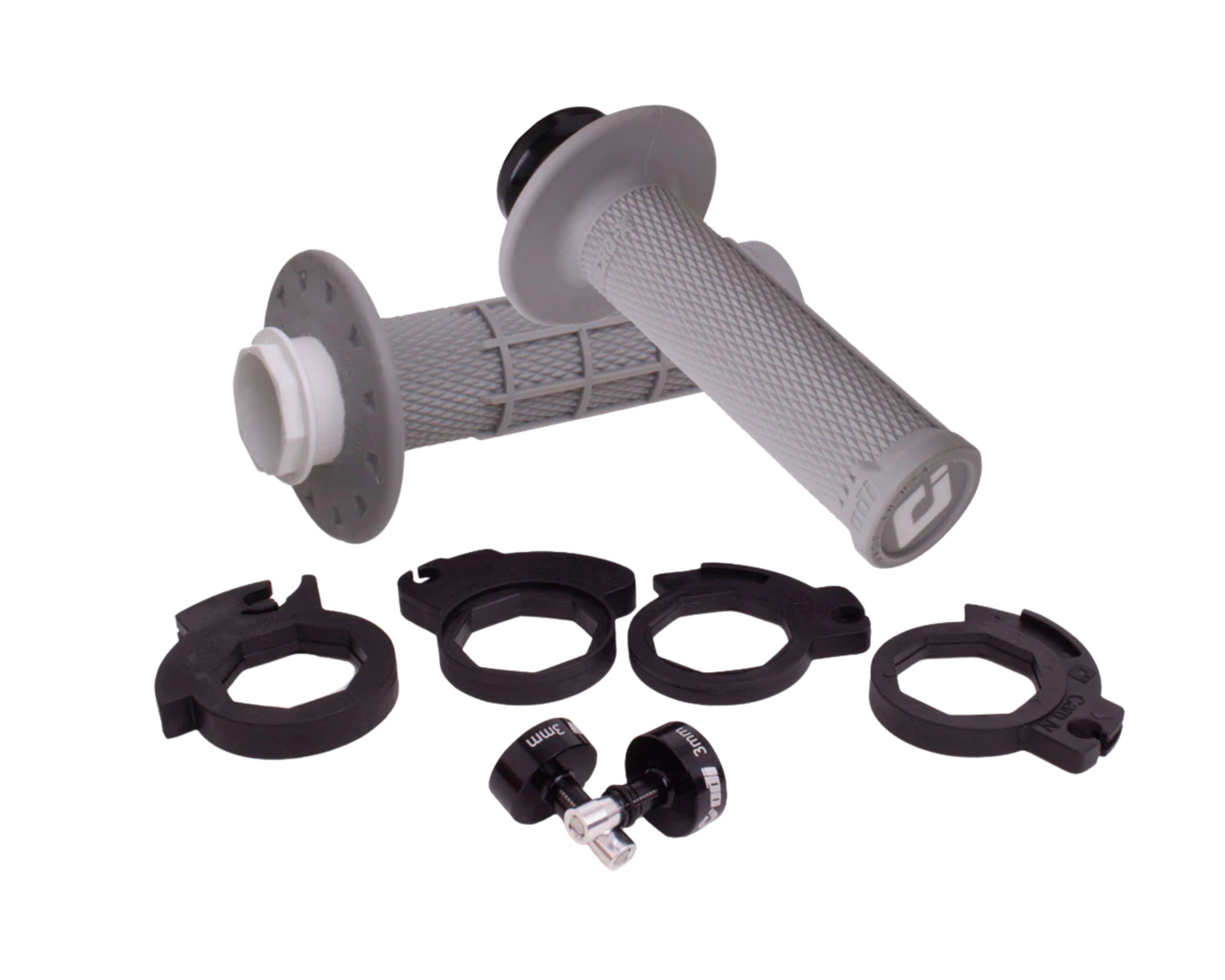 ODI MICRO-X HALF WAFFLE SOFT LOCK ON GRIPS 2T / 4T GREY