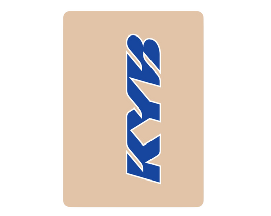 D-COR KYB BLUE CLEAR FORK DECALS