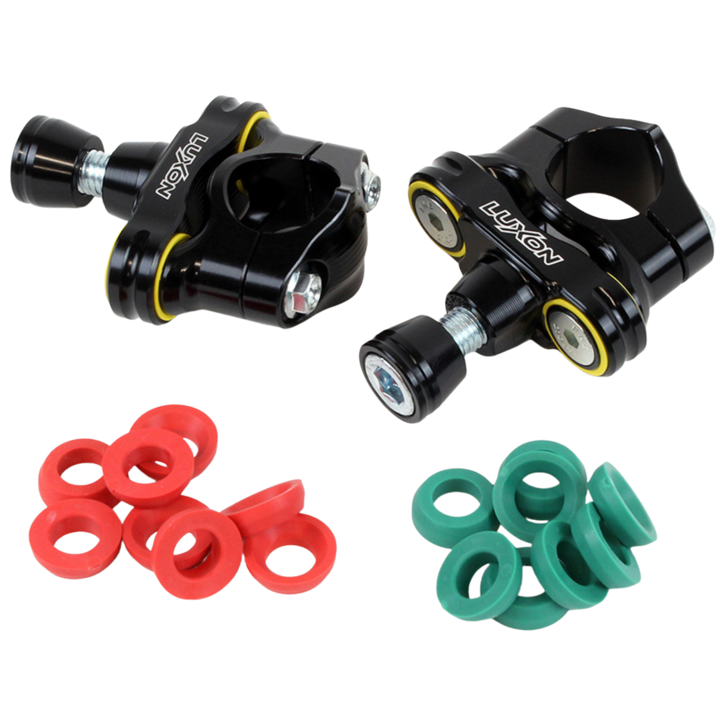 LUXON 4-POST RUBBER ISOLATED CONE INTERFACE BAR MOUNTS YAMAHA YZ250F / YZ450F 14-27 WR250F / YZ250FX 15-27 WR450F / YZ450FX 16-27