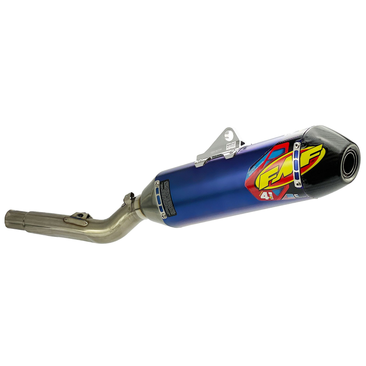 FMF KAWASAKI KX450F 19-23 KX450X 21-23 FACTORY 4.1 RCT TITANIUM ANODISED SLIP-ON WITH CARBON END CAP
