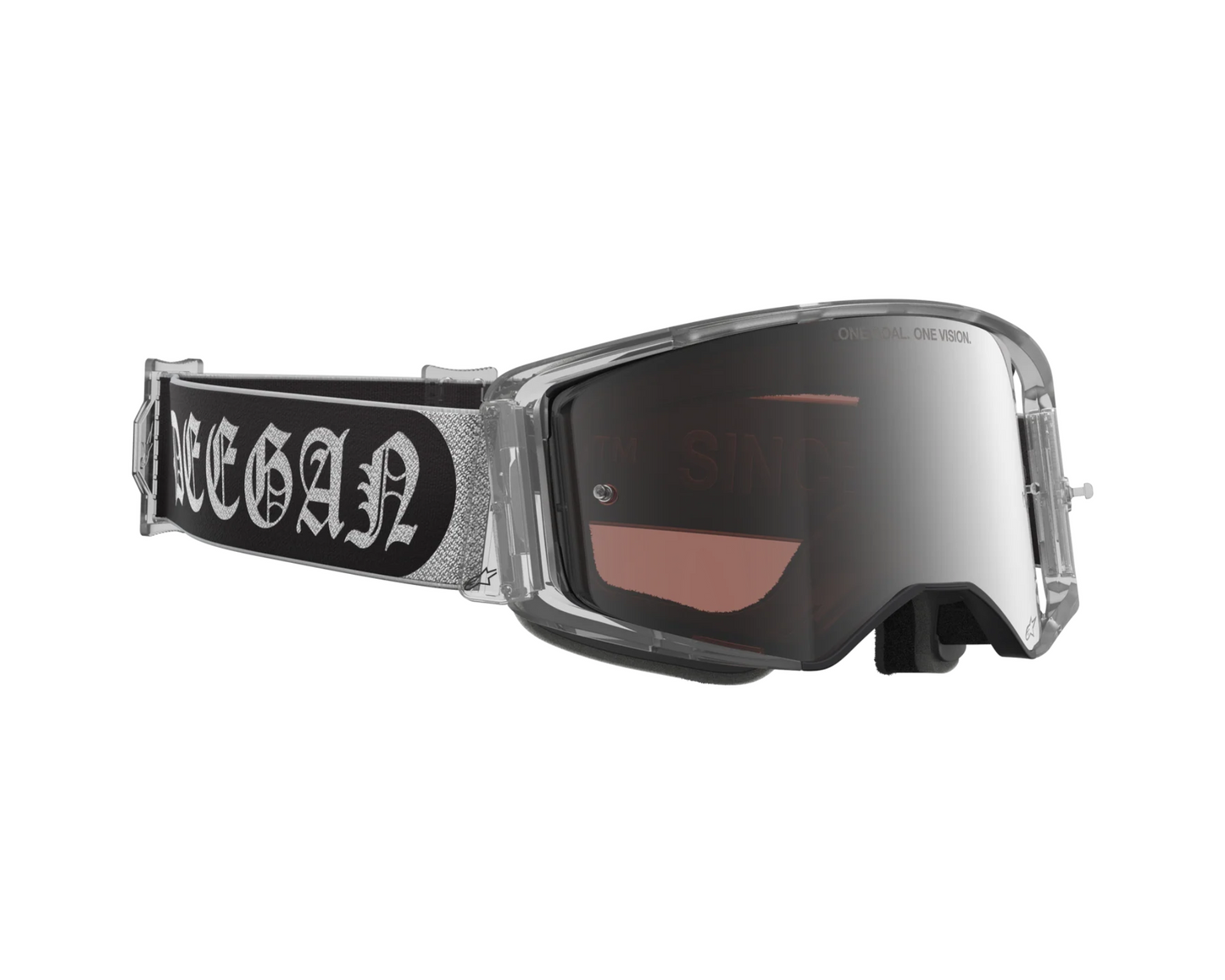 ALPINESTARS LE DNGR38 HAIDEN DEEGAN SUPERTECH VISION SILVER/BLACK SILVER MIRROR GOGGLES