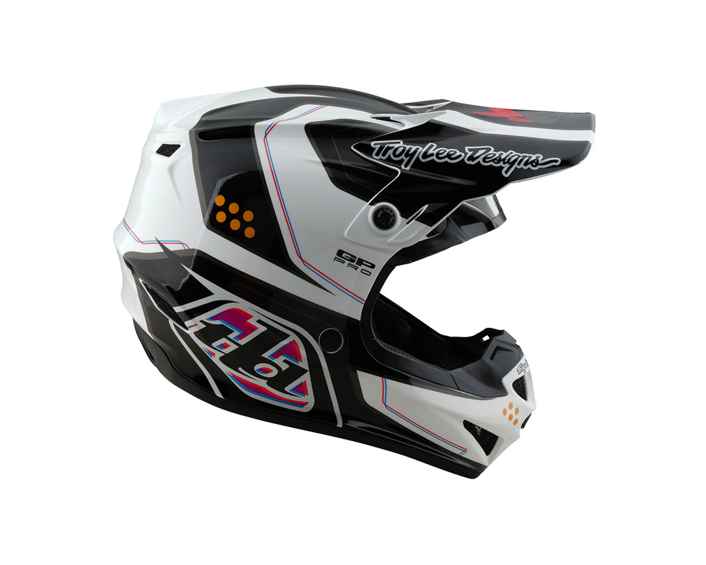 TROY LEE DESIGNS 2025 SE4 GP PRO TROOPER WHITE YOUTH HELMET