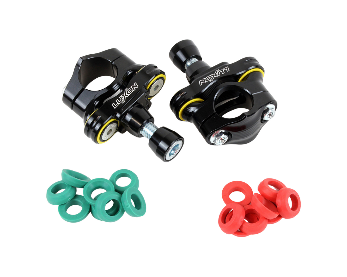 LUXON 4-POST RUBBER ISOLATED 36MM BAR MOUNTS HONDA CRF250R/CRF450R 02-25 CR125R/CR250R 00-07 CONE INTERFACE