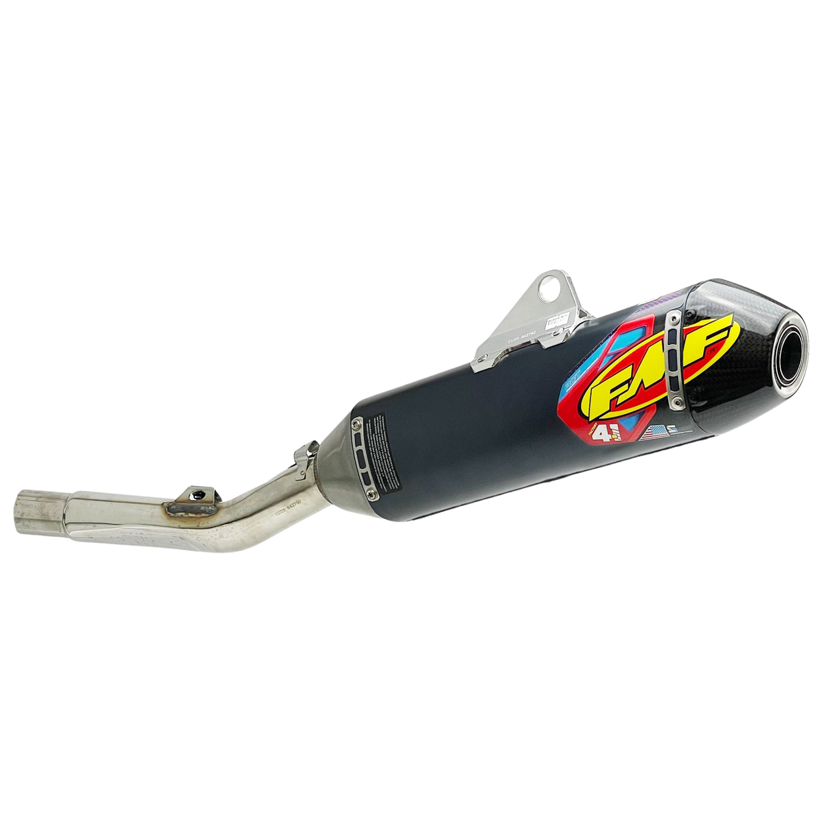 FMF KAWASAKI KX250F/KX250X 21-24 FACTORY 4.1 RCT STAINLESS SLIP-ON WITH CARBON END CAP