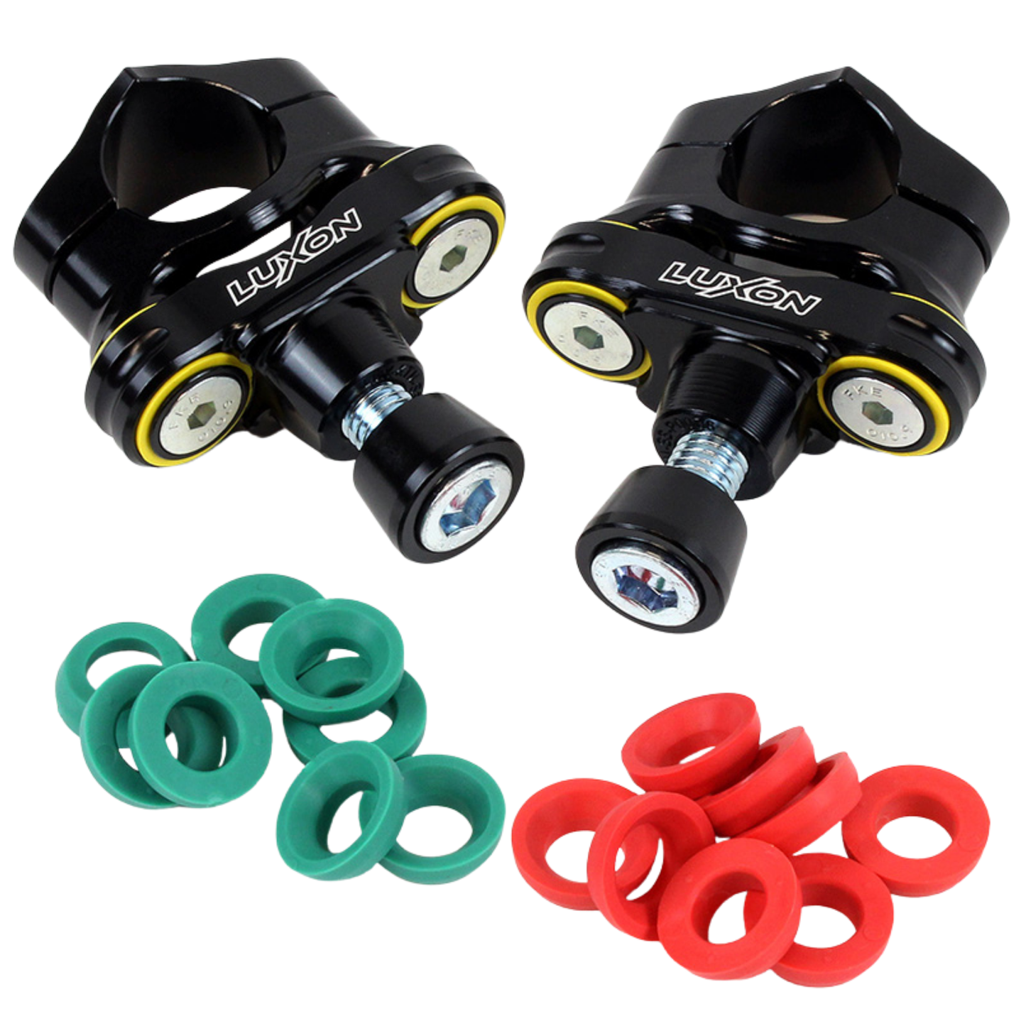 LUXON 4-POST RUBBER ISOLATED CONE INTERFACE BAR MOUNTS DUCATI DESMO450 MX / EDX 26-27 DESMO250 MX 2027