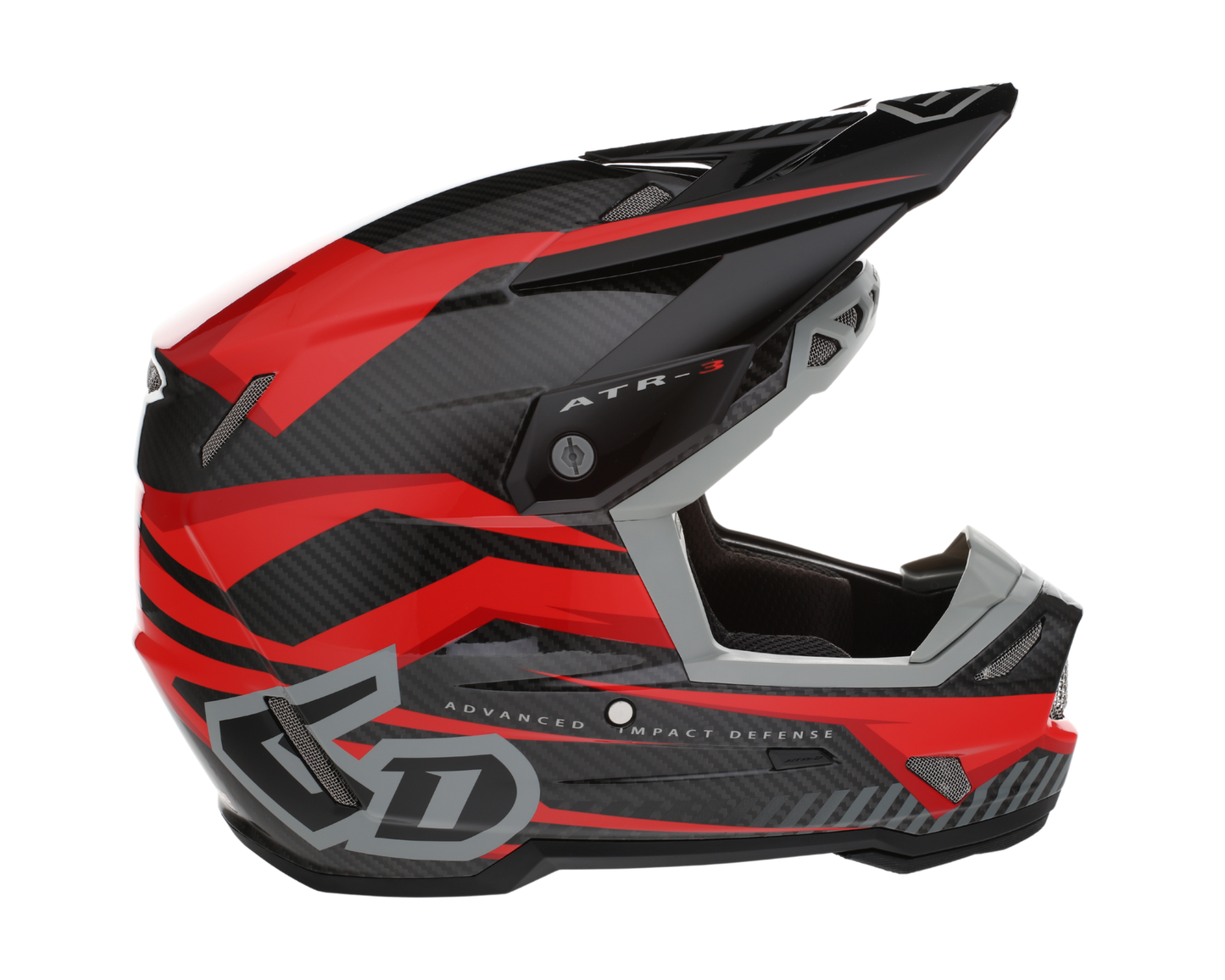 6D ATR-3 RIVAL GLOSS RED HELMET