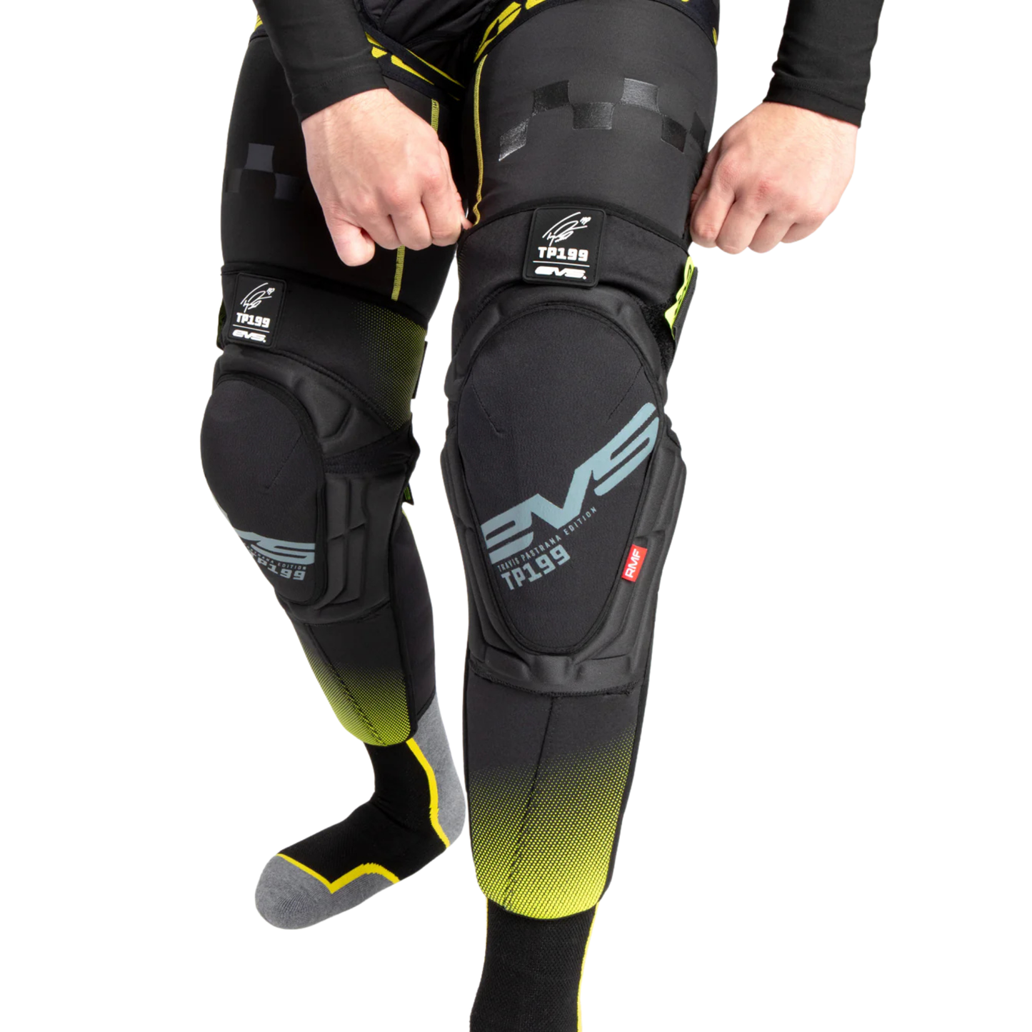 EVS TP199 KNEE PADS BLACK/HI-VIS YELLOW