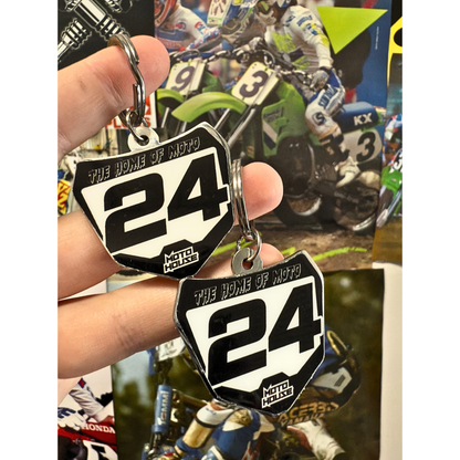 MOTO HOUSE MINI PLATE KEY RING