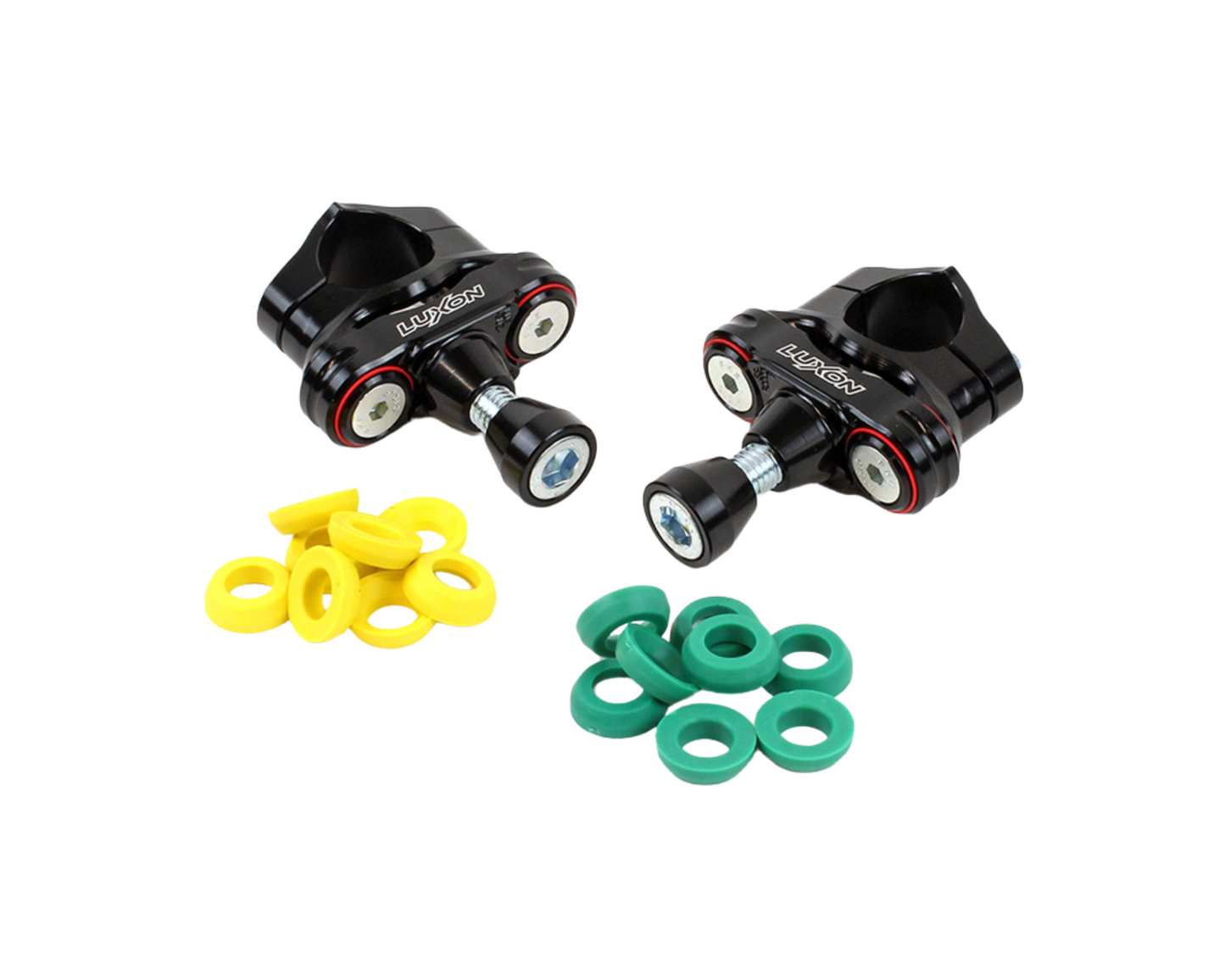 LUXON 4-POST RUBBER ISOLATED 1 1/8" BAR MOUNTS SUZUKI RMZ450 05-25 RMZ250 07-25 CONE INTERFACE