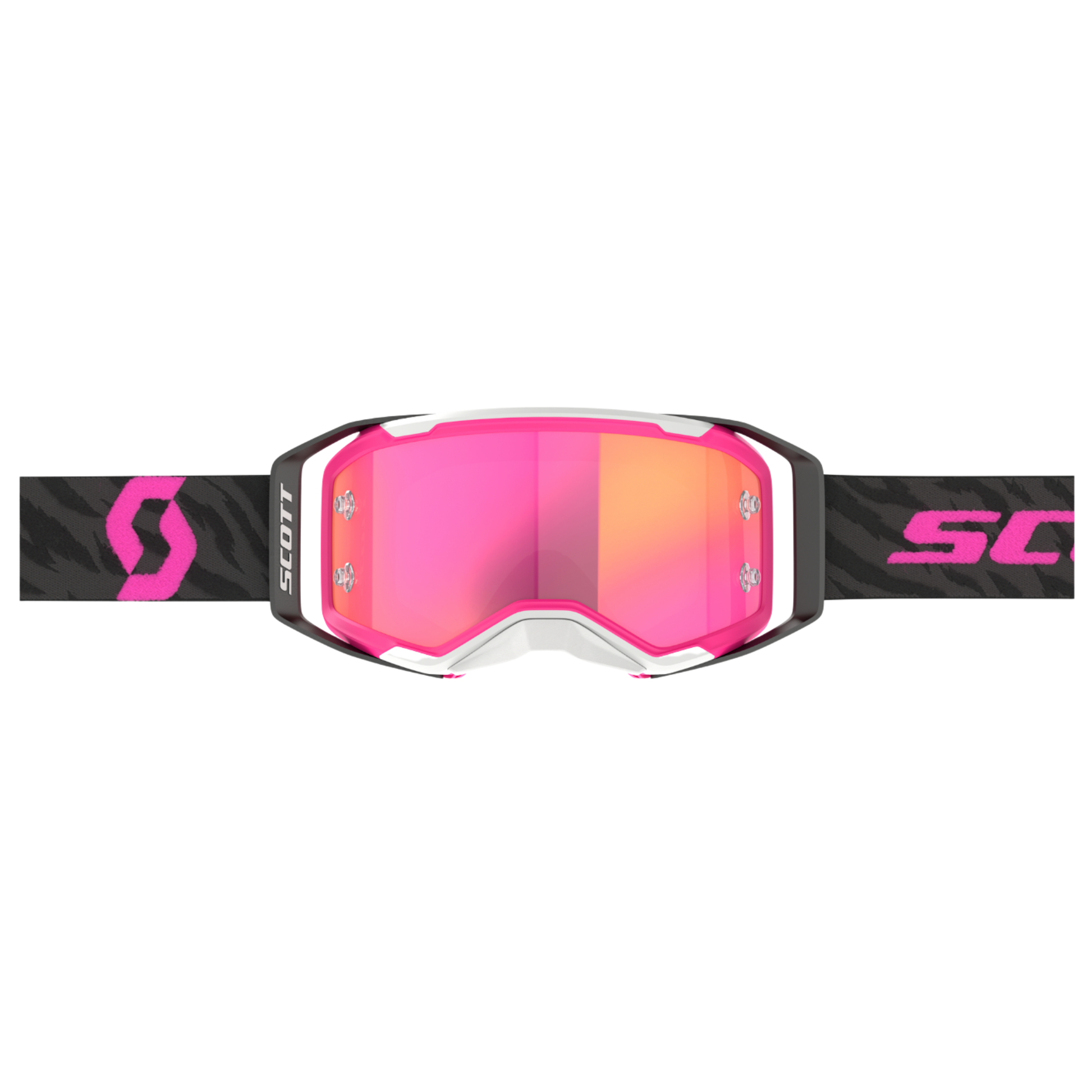 SCOTT PROSPECT 2.0 ZEBRA BLACK/PINK/PINK CHROME WORKS GOGGLES – Moto House