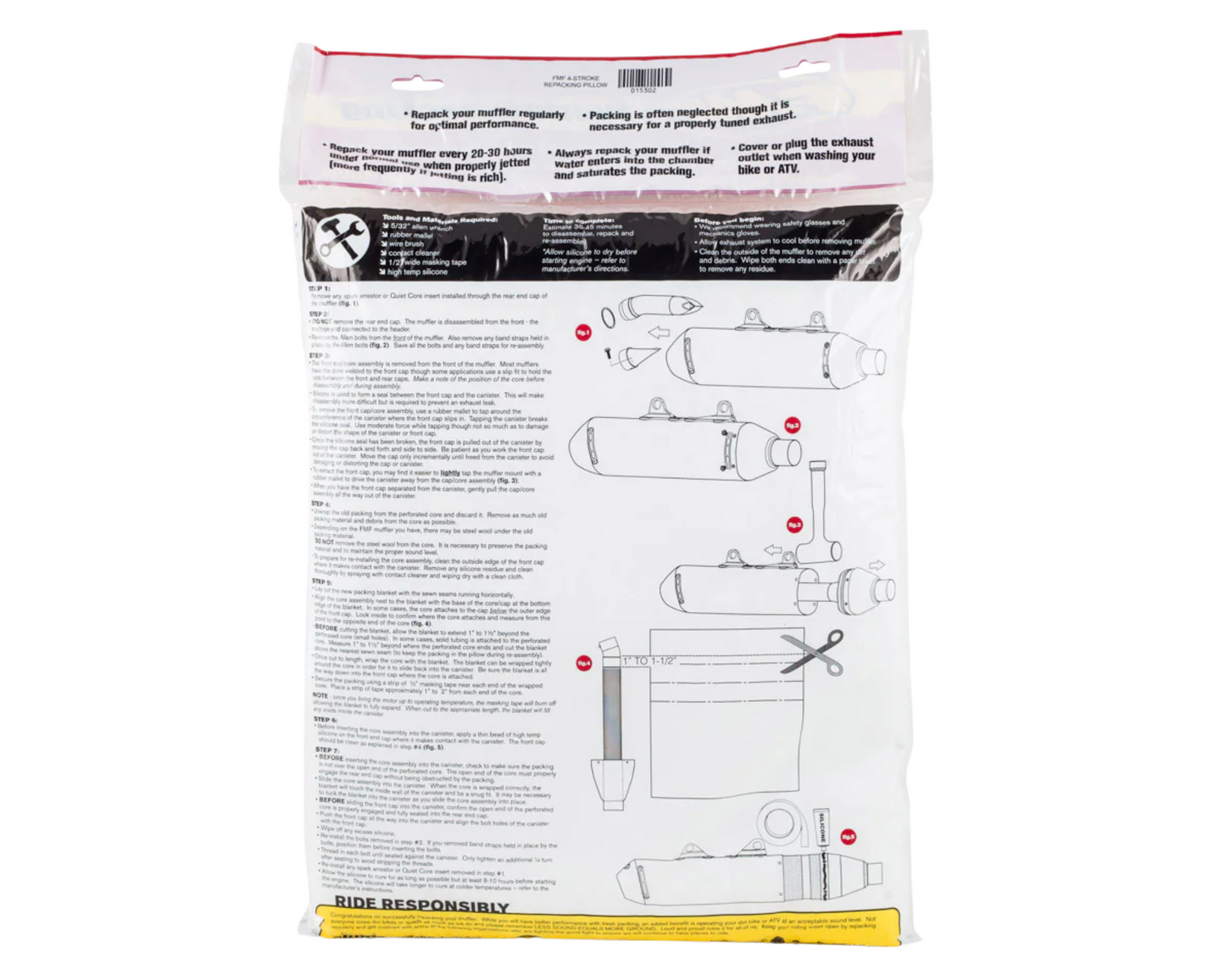 FMF 4 STROKE PREMIER MUFFLER PACKING PILLOW
