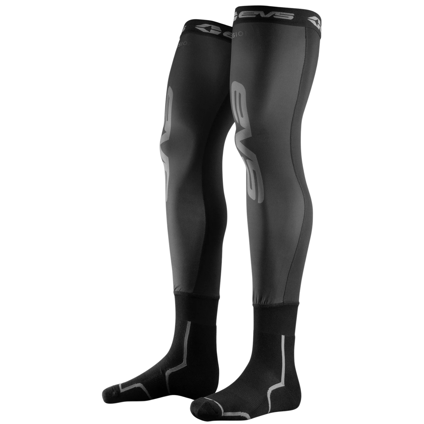 EVS FUSION BLACK KNEE BRACE SOCKS