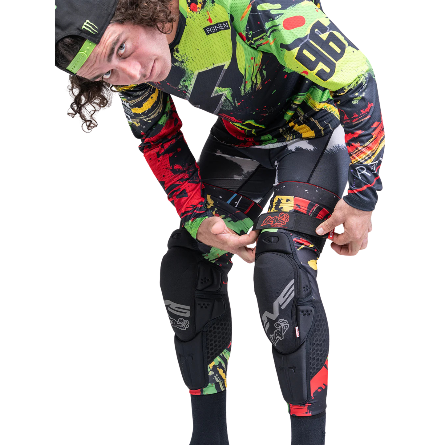 EVS SLAYCO96 X RENEN LIMITED EDITION KNEE PADS EXPLOSION