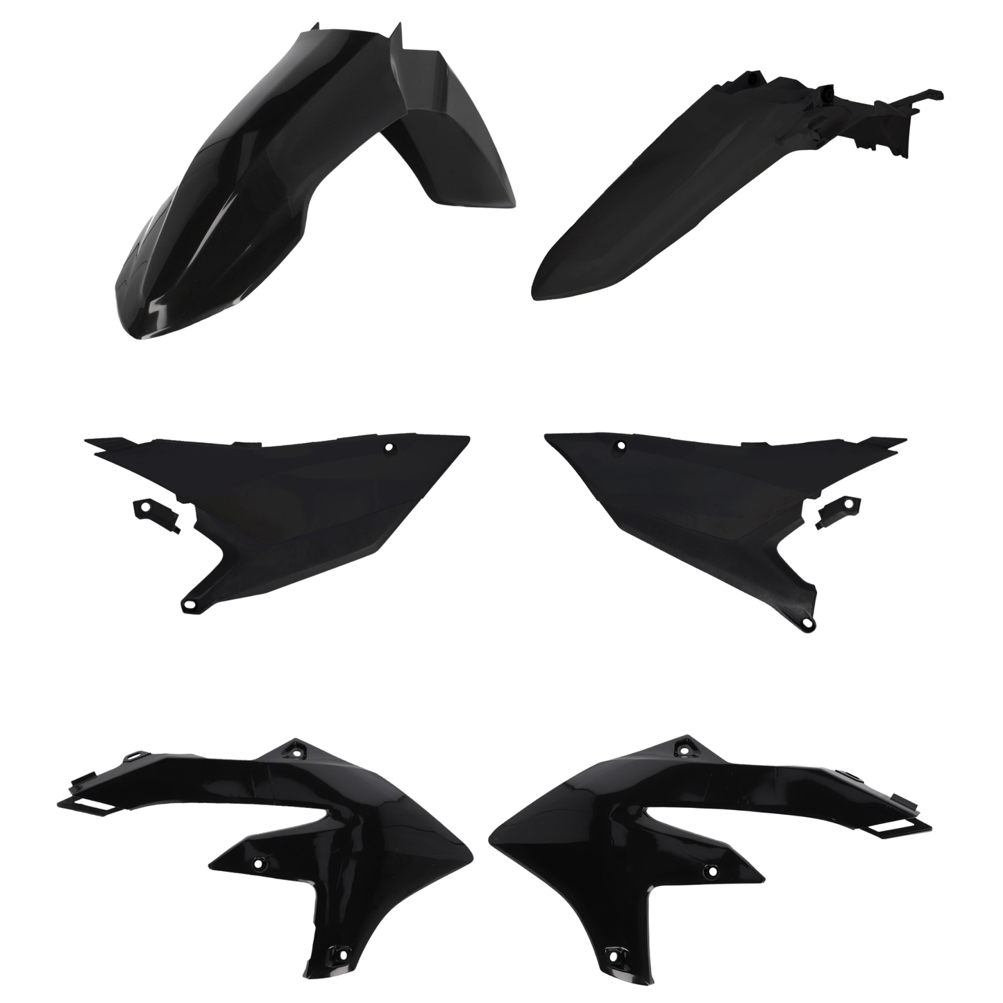 ACERBIS YAMAHA YZ450F 2026 BLACK PLASTICS KIT