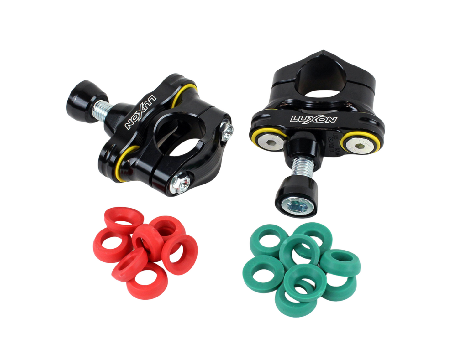LUXON 4-POST RUBBER ISOLATED 1 1/8" BAR MOUNTS KAWASAKI KX250F/KX450F 13-25 CONE INTERFACE
