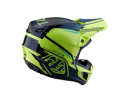 TROY LEE DESIGNS 2025 SE5 COMPOSITE DRIP YELLOW HELMET