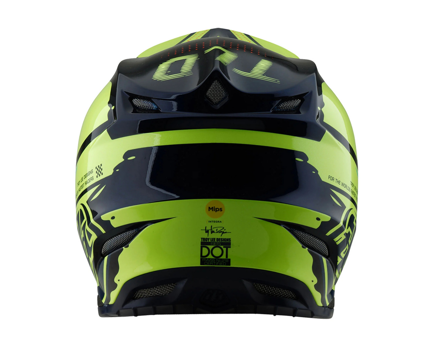 TROY LEE DESIGNS 2025 SE5 COMPOSITE DRIP YELLOW HELMET