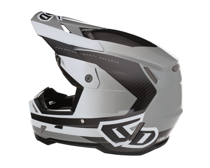 6D ATR-3 PURE GLOSS WHITE HELMET