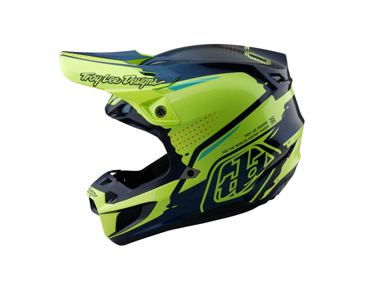 TROY LEE DESIGNS 2025 SE5 COMPOSITE DRIP YELLOW HELMET