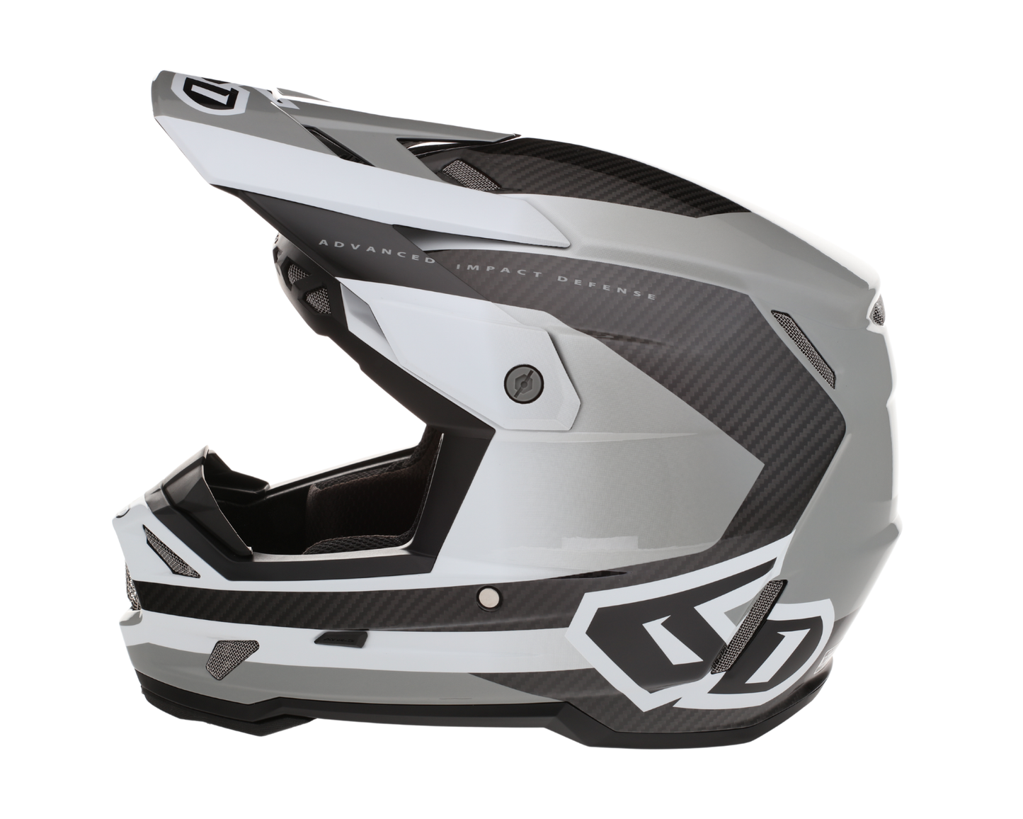 6D ATR-3 PURE GLOSS WHITE HELMET