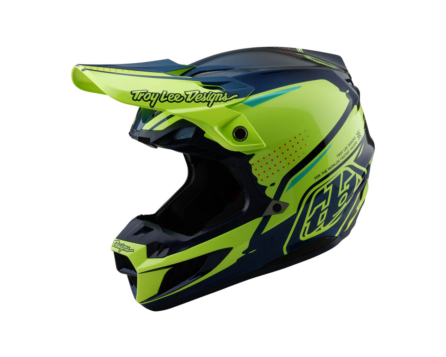 TROY LEE DESIGNS 2025 SE5 COMPOSITE DRIP YELLOW HELMET