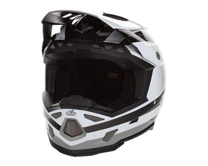 6D ATR-3 PURE GLOSS WHITE HELMET