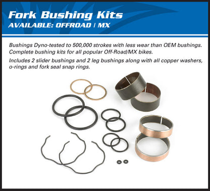 ALL BALLS RACING FORK BUSHING KIT HONDA CRF450R 09-16 / KAWASAKI KX450F 08-12 / YAMAHA YZ450F 10-25