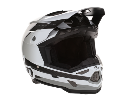 6D ATR-3 PURE GLOSS WHITE HELMET