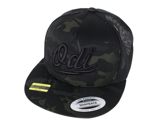 ODI SCORCH CAMO / BLACK TRUCKER CAP