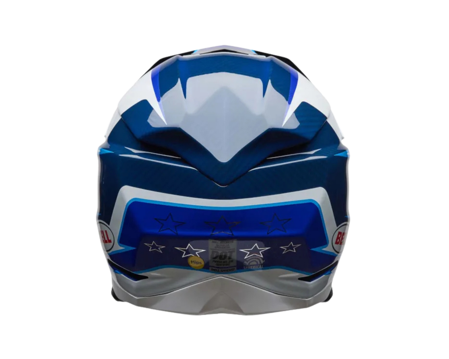 BELL 2025 MOTO-10 SPHERICAL TOMAC BLUE/WHITE HELMET