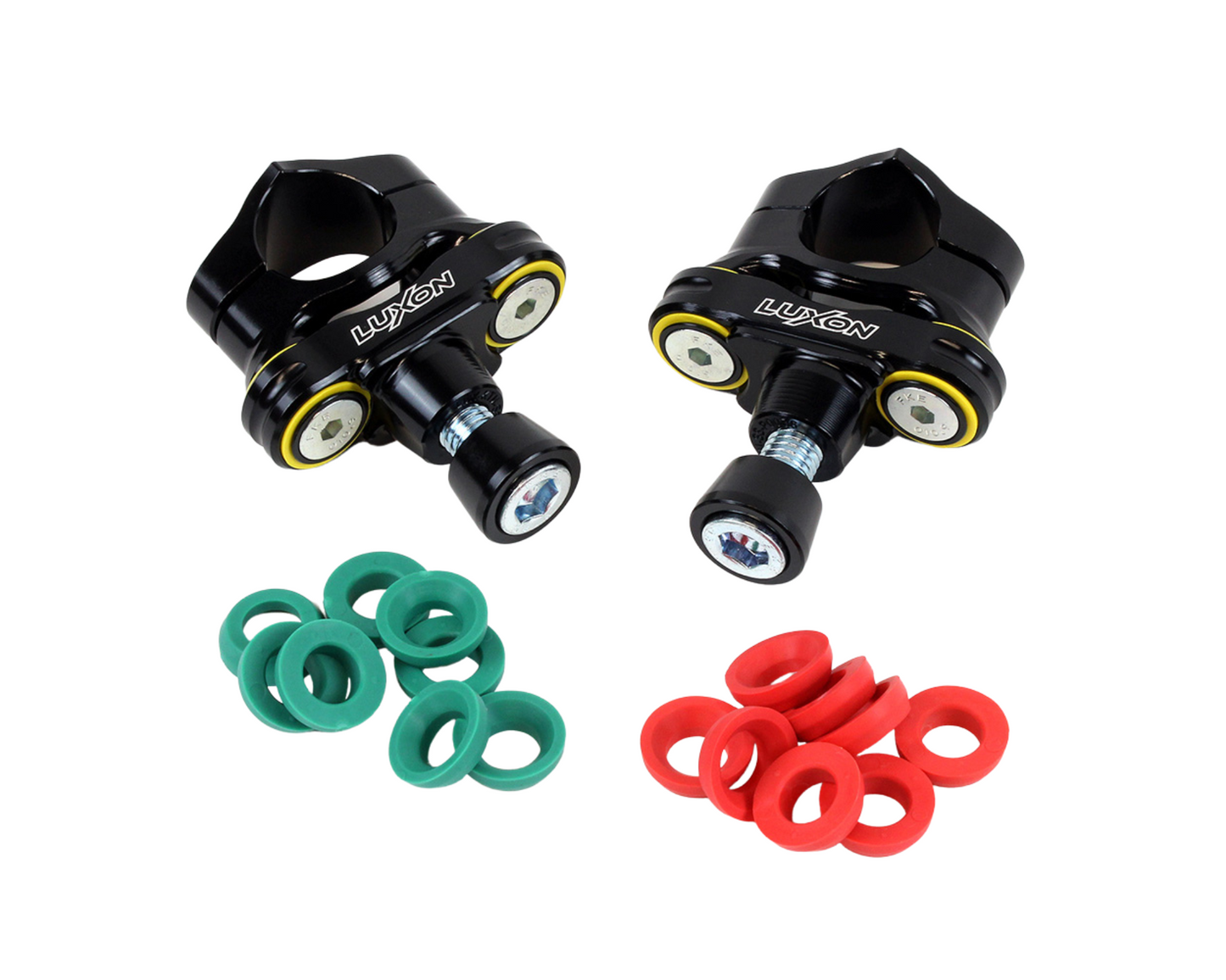 LUXON 4-POST RUBBER ISOLATED 1 1/8" BAR MOUNTS KTM SX/SX-F/XC/XC-F 16-25 EXC/EXC-F 24-25 / HUSQVARNA FC/FX/TC/TX 16-25 FE/TE 24-25 / GASGAS MC/EC/EX 24-25 / TRIUMPH TF 24-25 CONE INTERFACE