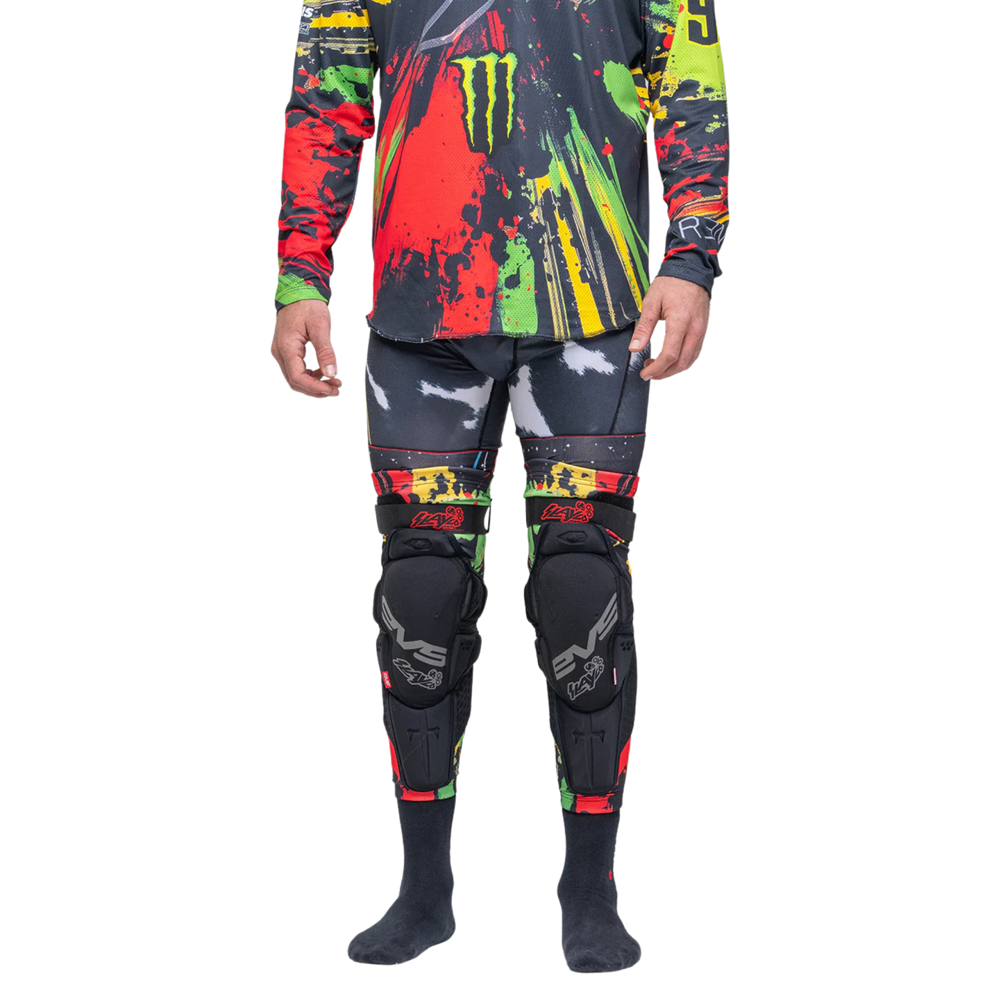EVS SLAYCO96 X RENEN LIMITED EDITION KNEE PADS EXPLOSION