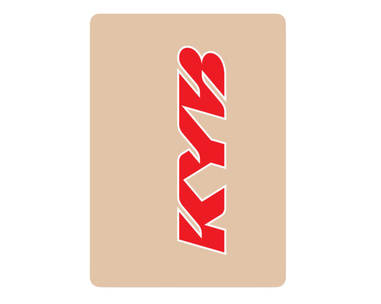 D-COR KYB RED CLEAR FORK DECALS