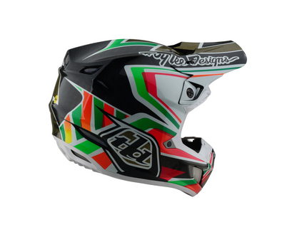 TROY LEE DESIGNS 2025 SE5 CARBON LABYRINTH BLACK HELMET