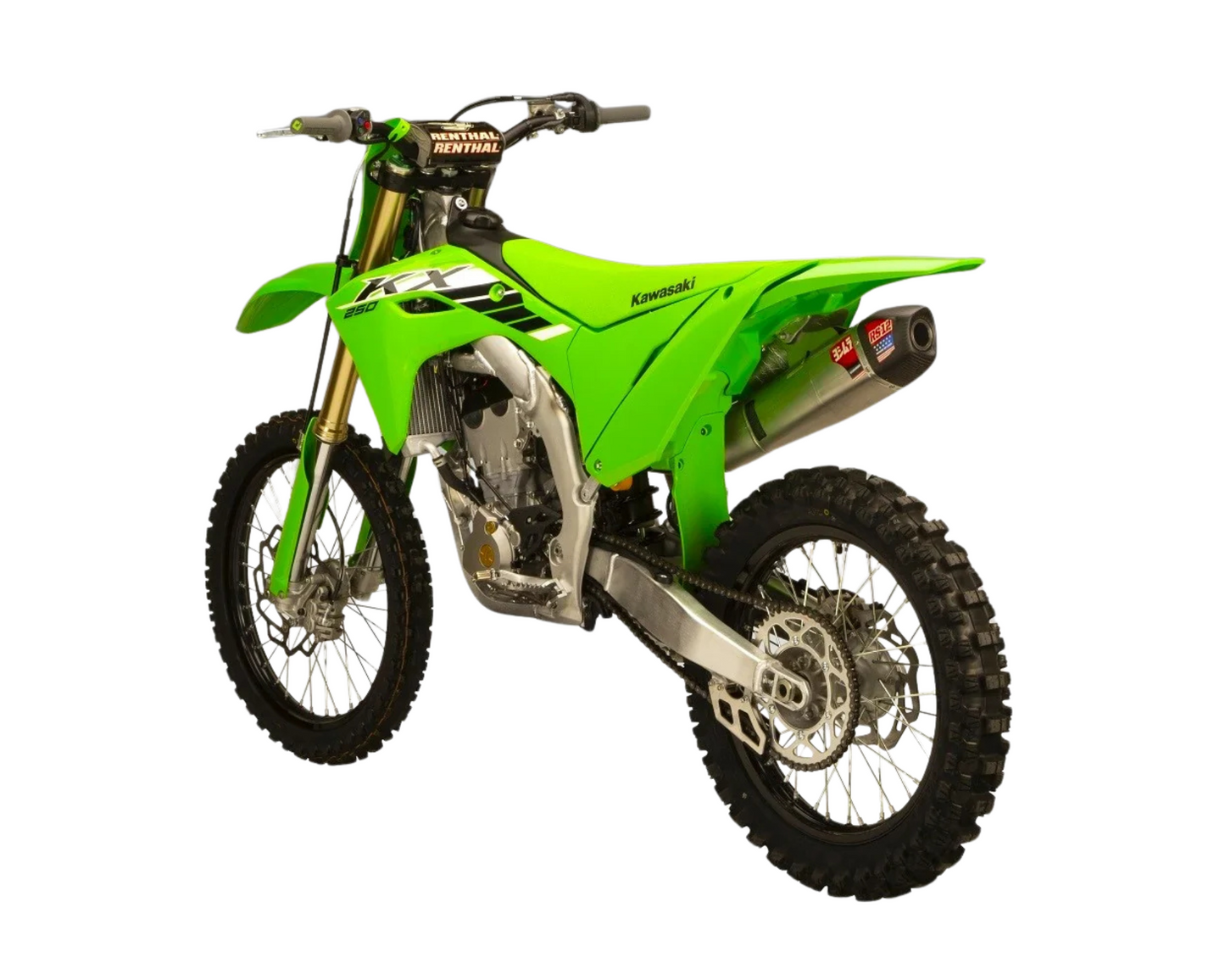 YOSHIMURA KAWASAKI KX250F/KX250X 25-26 RS-12 STAINLESS FULL SYSTEM WITH CARBON END CAP