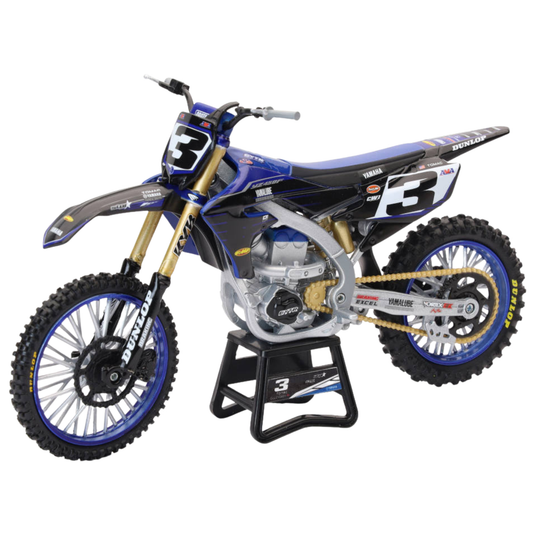 NEWRAY TOYS 1:12 SCALE REPLICA FACTORY TEAM YAMAHA YZ450F ELI TOMAC #3