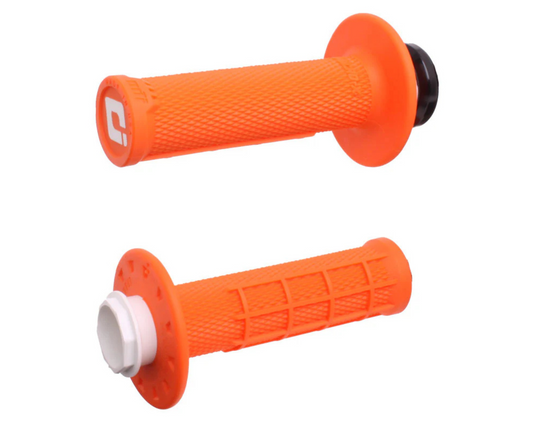 ODI MICRO-X HALF WAFFLE LOCK ON GRIPS 2T / 4T ORANGE