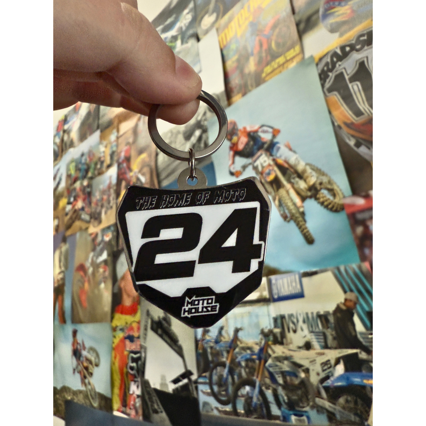MOTO HOUSE MINI PLATE KEY RING